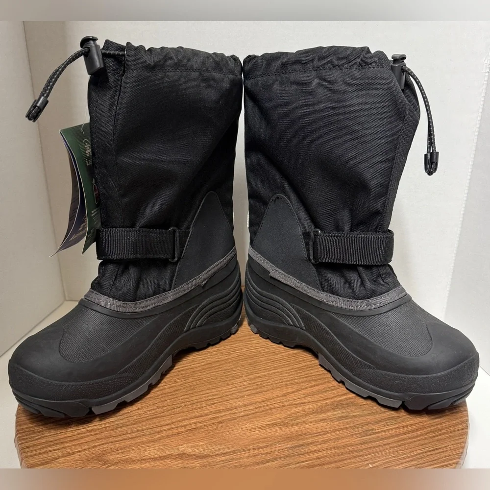 Kamik Kids’ Unisex Black Waterbug 5 Insulated Waterproof Snow Winter Boots